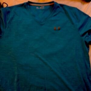 Under Armour Men's Teal V-Neck Tee